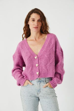 CARDIGAN BURDEOS